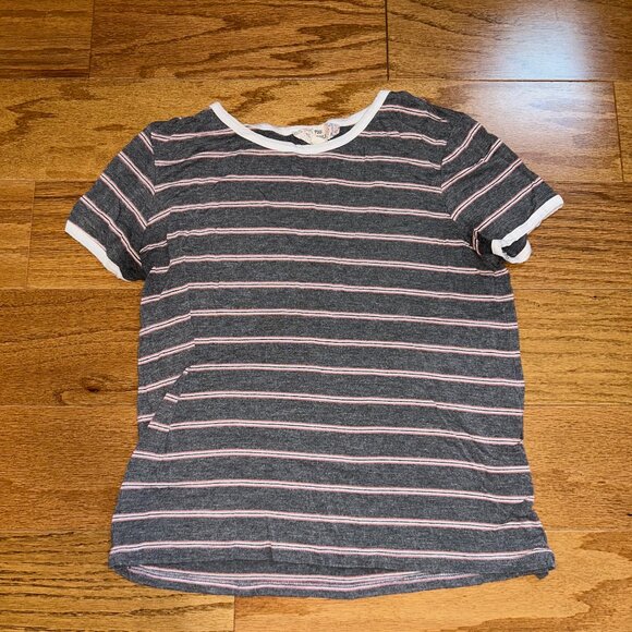 Striped Gray Top - Picture 1 of 1